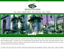 Tablet Screenshot of moderngroup-sa.com
